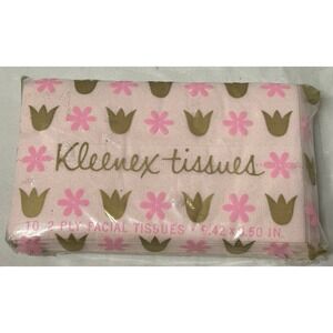 Vintage NOS Kleenex Tissue PURSE SIZE‎ pink tissue, TV MOVIE PROP